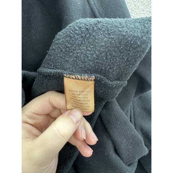 St. Johns Bay Mens Sweatshirt Size XXL Black 1/4 Zip Pullover - Picture 6 of 11